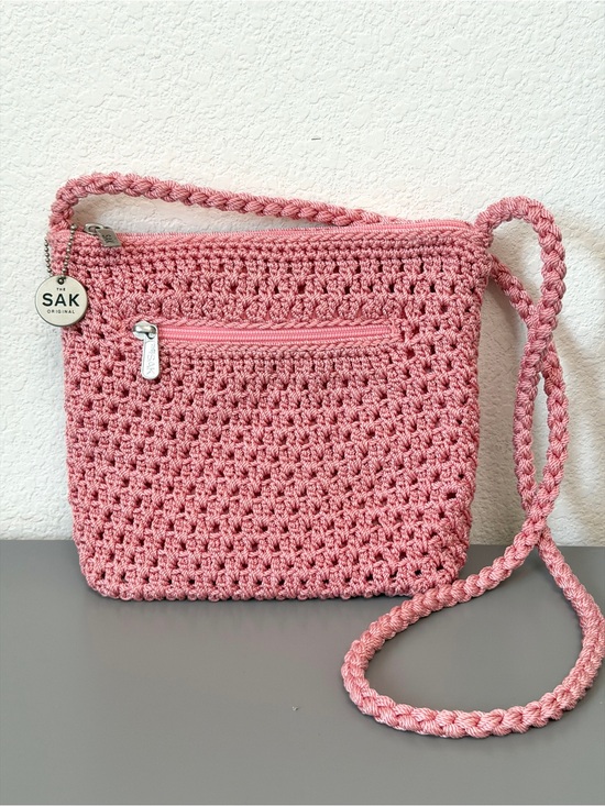 The Sak Handbags - The Sak Pink Crochet Crossbody Bag